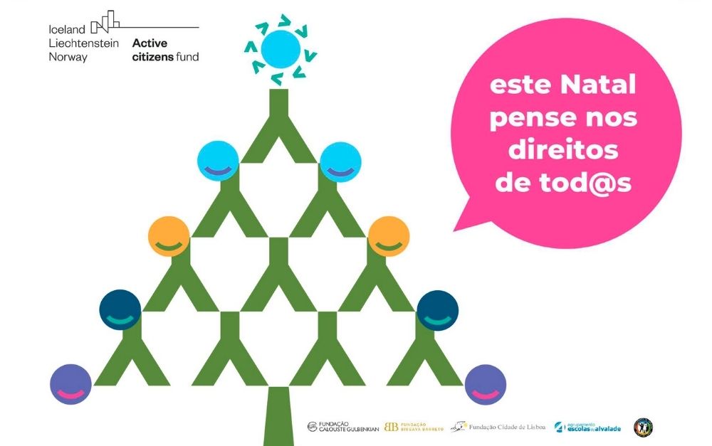 Postal de Natal Escola para a Cidadania