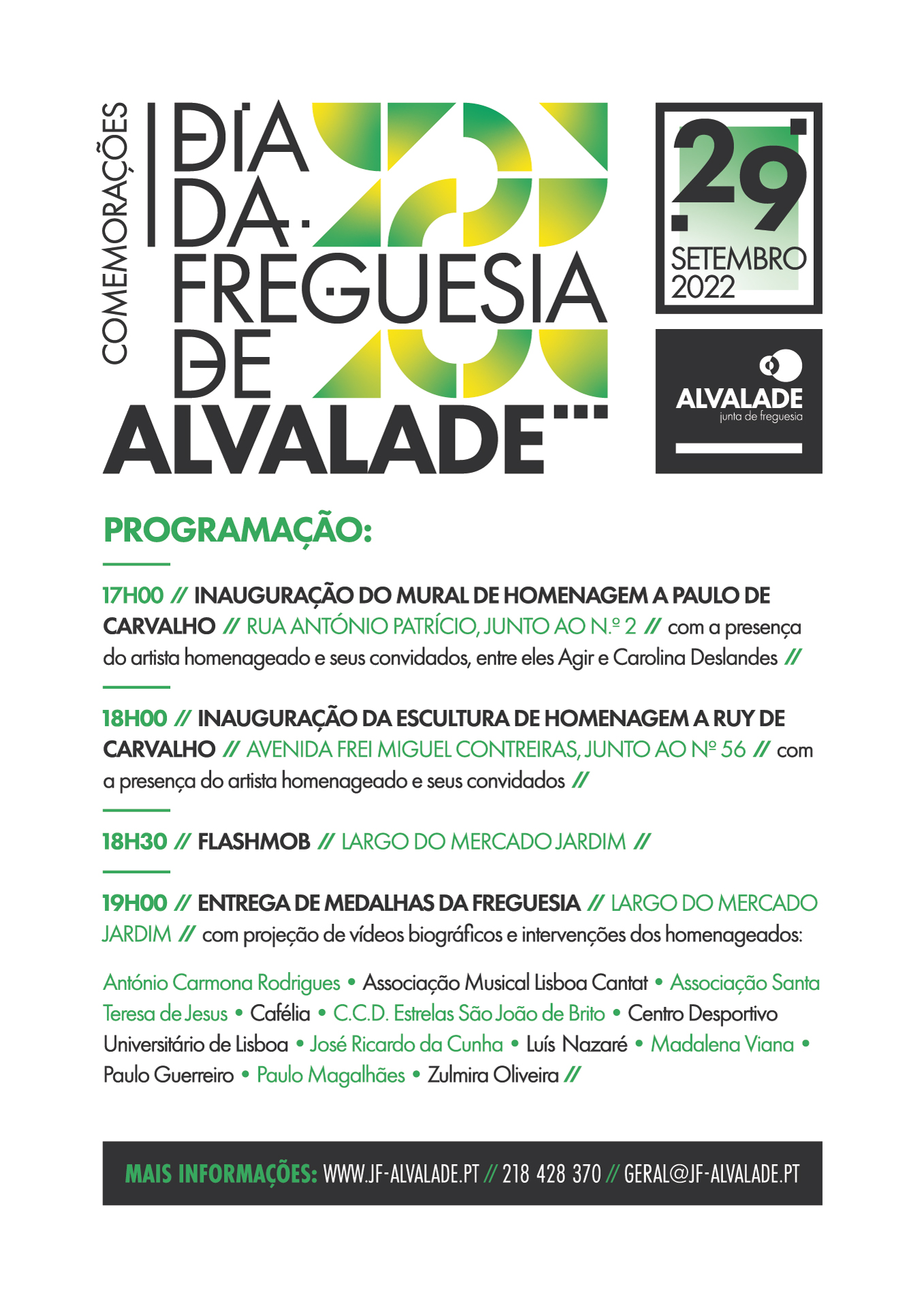 Comemorações do Dia da Freguesia de Alvalade