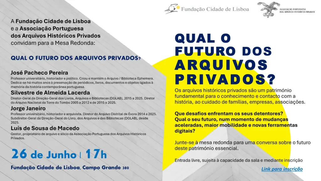 MESA REDONDA - Qual o Futuro dos Arquivos Privados?