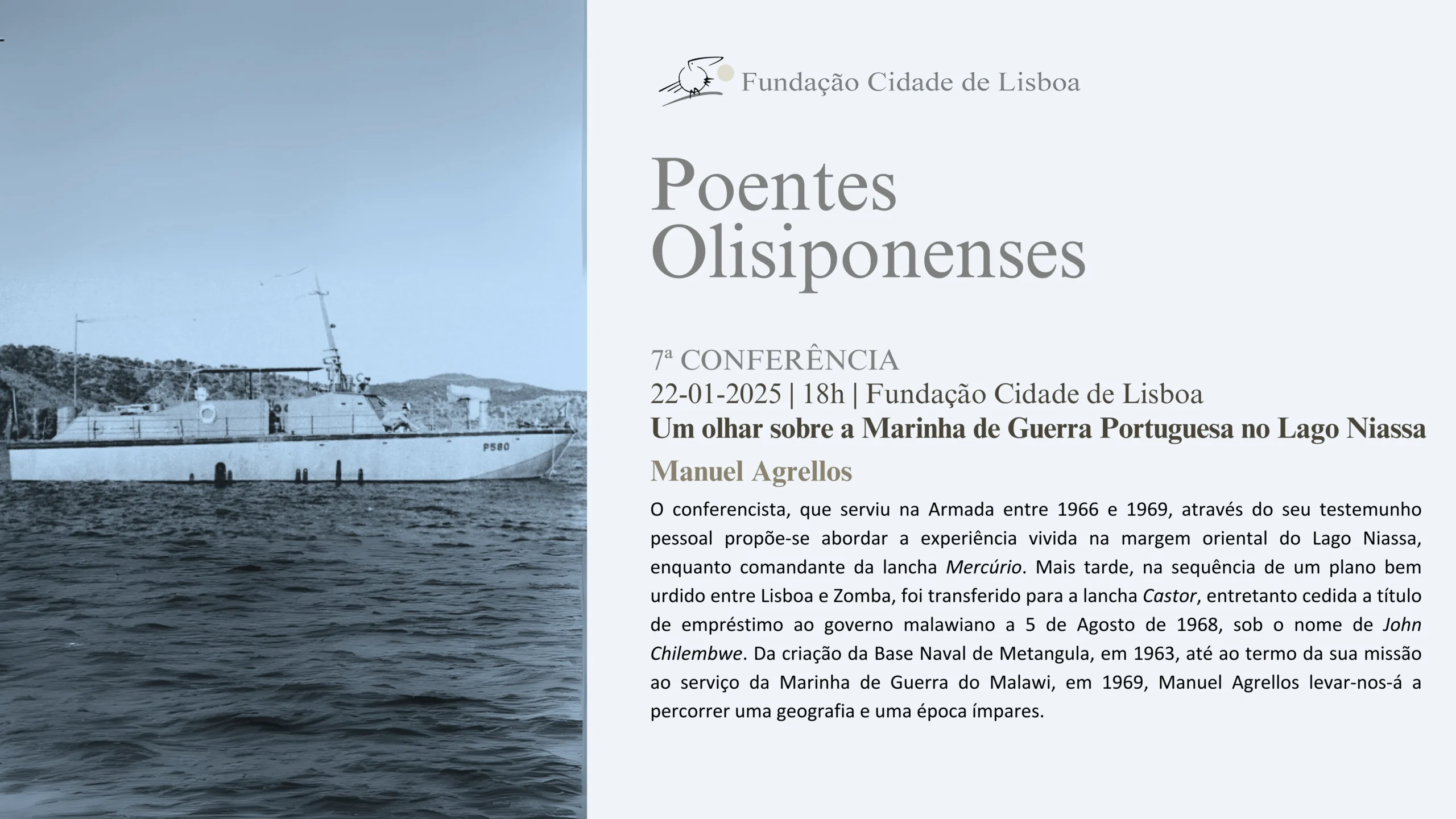 Poentes Olisiponenses – Um olha sobre a marinha de guerra portuguesa no lago Niassa
